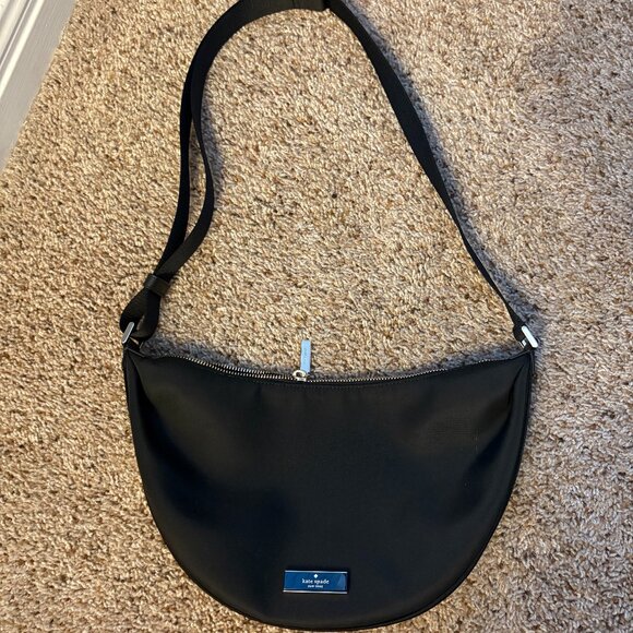 kate spade Handbags - Kate Spade Carter Nylon Medium Sling Bag in Black